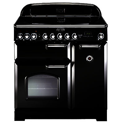 Rangemaster Classic 90 Electric Range Cooker Gloss Black